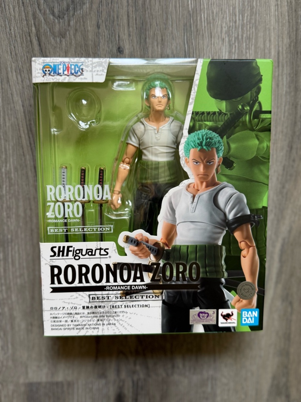 S.H. Figuarts One Piece Roronoa Zoro Romance Dawn Best Selection Action Figure